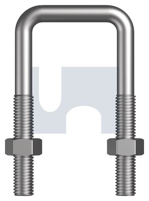 U BOLT SQUARE SS 316 M10 X 42 ( W) X 86 ( L) 